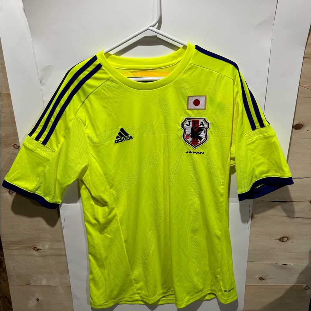 ADIDAS JAPAN 2014 AWAY JERSEY NEON